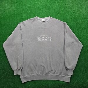 St Marys University Sweatshirt Mens Large Gray Vintage Pullover Made In USA